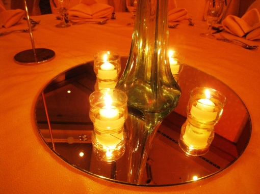 Ian Marie Wedding Table Top Votive Candles Four votive candles set off 