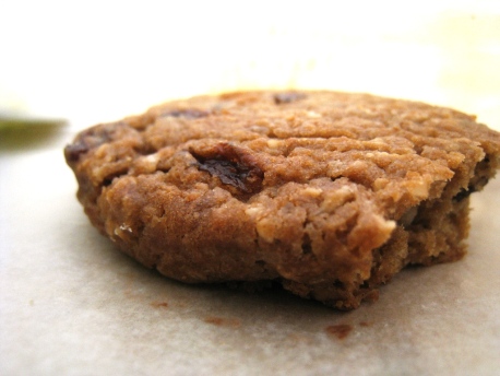  Oatmeal Cookie (natural light is piercing through two layers of paper 